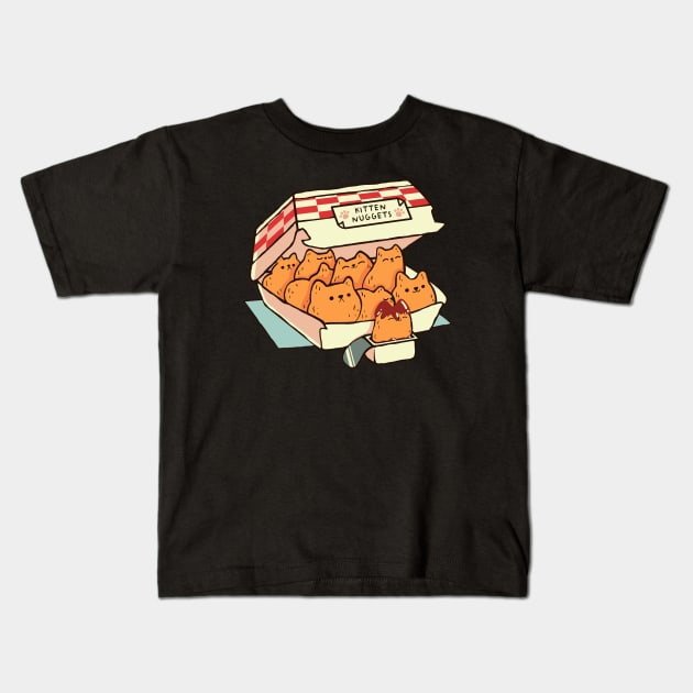 Kitten Nuggets Fast Food Cat by Tobe Fonseca Kids T-Shirt by Tobe_Fonseca